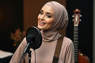 compose and sing christain, gospel, soulful, worship song, as a female singer