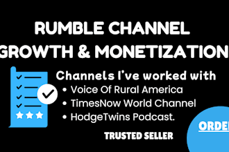 do rumble organic video promotion , rumble promotion, rumble monetization