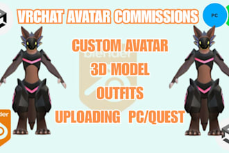 do custom vrchat avatar, vrc, nsfw, vrchat, furry, vr models
