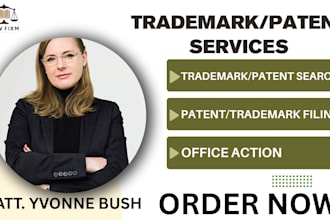 be trademark attorney, do patent search, tm search, patent and trademark filing