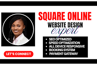 setup or fix square appointment booking website redesign square website