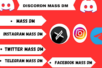 do discord mass dm, tg bulk dm messages organic growths community management