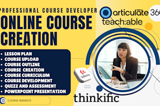 create udemy online course content, ebook online course video training manual