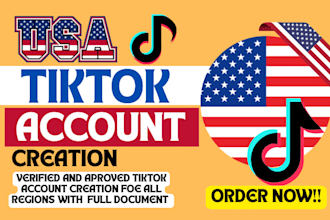 create USA tiktok account, tiktok account without VPN with in 1 hour