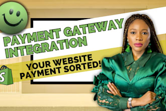 setup, payment gateway integration, shopify,  paypal, stripe, afterpay, klarna