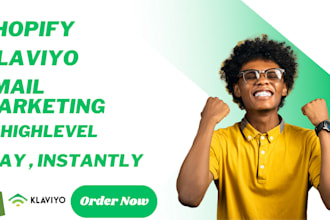 setup shopify email marketing klaviyo gohighlevel clay instantly ai