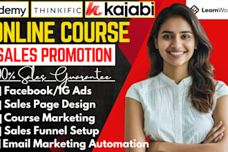 promote your udemy, thinkific, or kajabi health and fitness course online