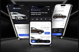 develop on demand car rental app, car marketplace app, car auction website