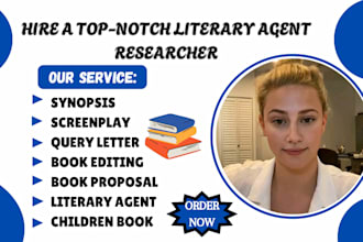 find top literary agent query letter book synopsis for screenplay children book