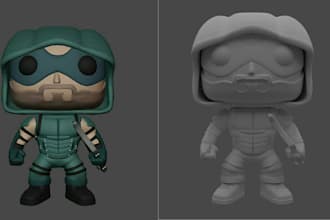 3d sculpting stylized characters custom 3d funko pop of you for 3d printing stl