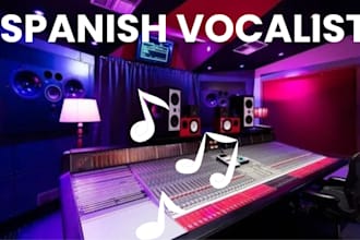 sing, compose and write your lyrics in spanish as your topliner, female vocalist