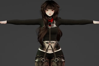 build your vrchat avatar, vrc character, 3d avatar, 3d model, vrchat character