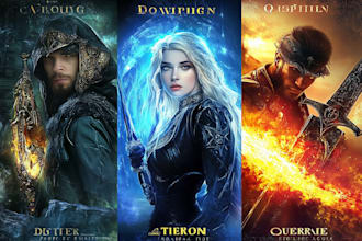 do science fiction or fantasy book cover design