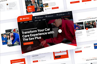 responsive design mechanic website, car detailing website car auction bid websit