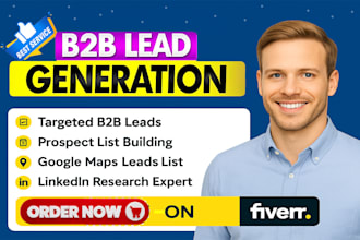 targeted b2b lead generation linkedin google maps business leads list building