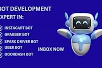 build zifty bot, shipt bot, big tipper bot, grabber bot , uber bot