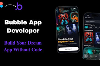 build a fully functional bubble io website figma to bubble designs bubble app