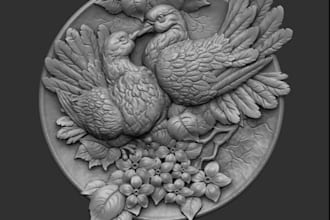 3d bas relief coin model 3d sculpting 3d medallion 3d engraving for 3d printing