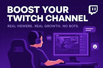 professionally promote your twitch channel to boost views and growth organically