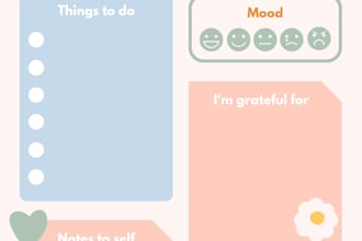 design custom printable planner and productivity sheets