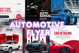 design automotive ad flyers custom flyers car ads car flyers brochure car banner