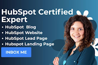 design hubspot website, zoho sites, landing page, hubspot blog