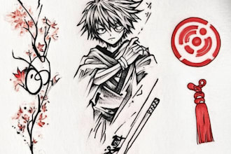 make your dream anime, manga tattoo design