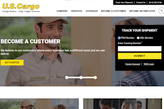 build logistics website cargo booking website cargo transportation website