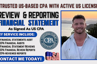 do CPA financials audit, review financial statement, CPA financial review report