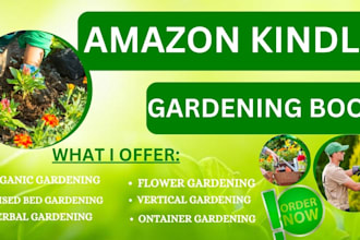 ebook writing gardening amazon kindle ghostwriting  amazon kdp