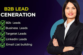 do b2b lead generation, email address  by using linkedin