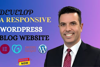 build, design, or redesign an interactive, premium wordpress blog website