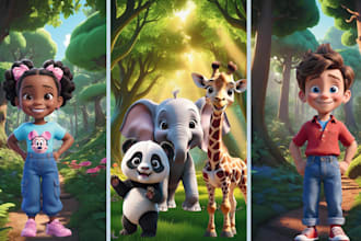 illustrate children story book illustration, children story book illustration