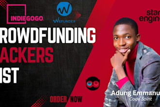 build an investor and backers list for your kickstarter indiegogo gofundme