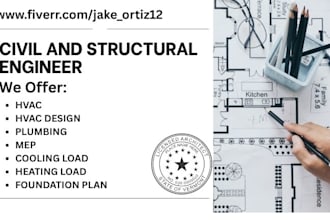 design hvac, plumbing, electrical, and complete mep drawing load calculations