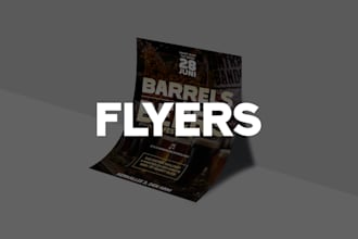 design custom flyers for your event, business, or promotion