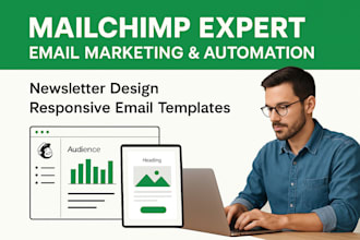 design responsive mailchimp newsletter templates and email automations