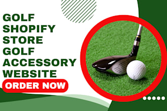 design golf shopify store golf accessory golf ball golf apparel sport website