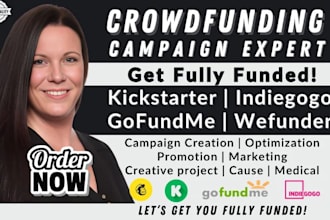 do crowdfunding campaign creation on kickstarter indiegogo and gofundme