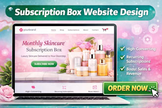 design subscription box website skincare subscription shopify subscription store