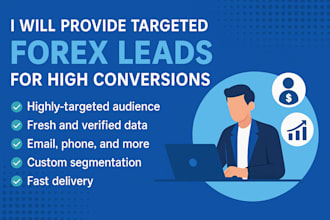 deliver USA, UK, and global forex leads, forex email and phone forex leads