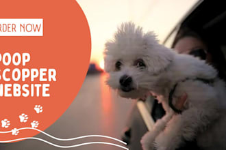create poop scooper website pet care website on wordpress and bookingkola