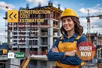 do construction cost, hvac takeoff, civil engineering tasks and projects, costx