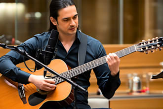 compose lyrics, sing your christian classical song as male country singer