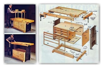 make 3d DIY woodwork furniture and carpentry design plans