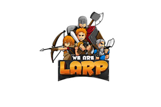 design for your larp or foam sword brand logo