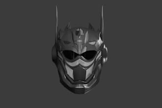sculpt 3d helmet, 3d mask, 3d model, 3d cosplay, 3d armor, 3d design, 3d weapons