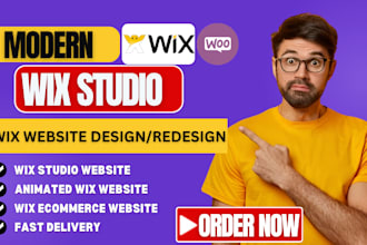 redesign wix website wix studio website animated wix ecommerce website