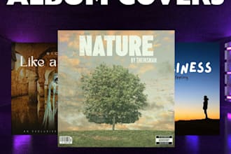 design a music album cover art at a reasonable price