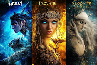 make fantasy book cover, thriller book cover design